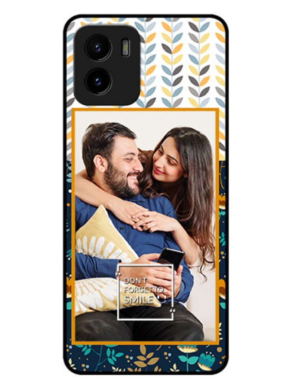 Custom Vivo Y15c Custom Glass Mobile Case - Pattern Design