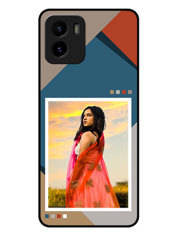 Custom Vivo Y15c Personalized Glass Phone Case - Retro color pallet Design