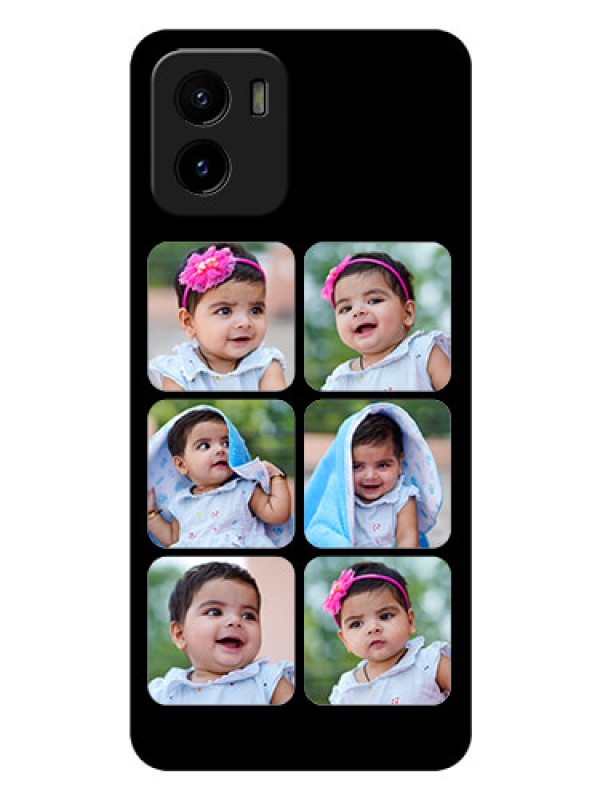 Custom Vivo Y15s Photo Printing on Glass Case - Multiple Pictures Design