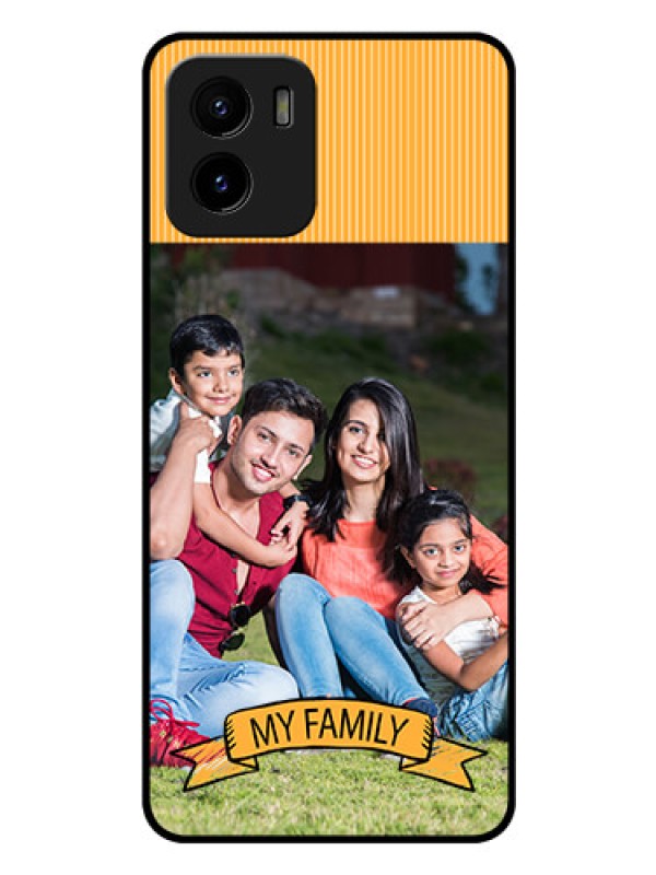 Custom Vivo Y15s Custom Glass Phone Case - My Family Design