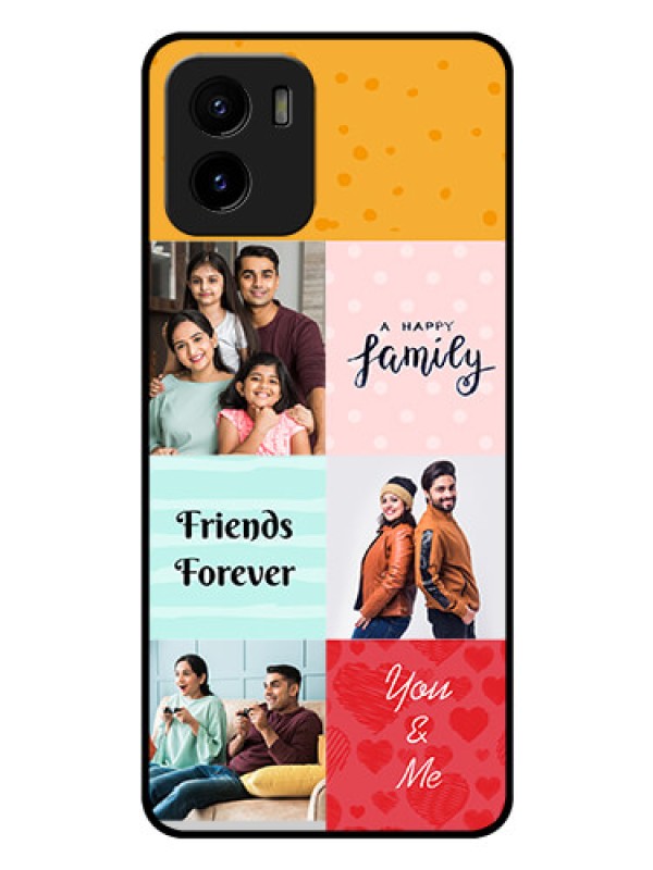 Custom Vivo Y15s Personalized Glass Phone Case - Images with Quotes Design