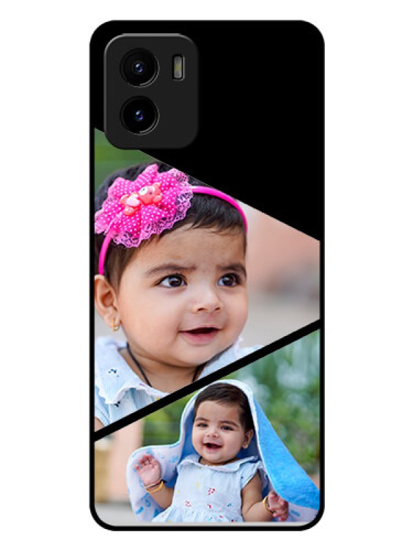 Custom Vivo Y15s Custom Glass Phone Case - Semi Cut Design