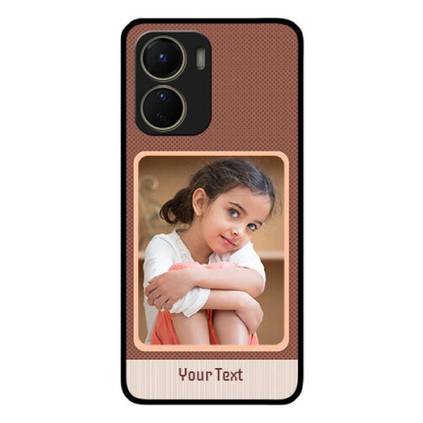Vivo Y16 Custom Glass Phone Case - Simple Pic Upload Design