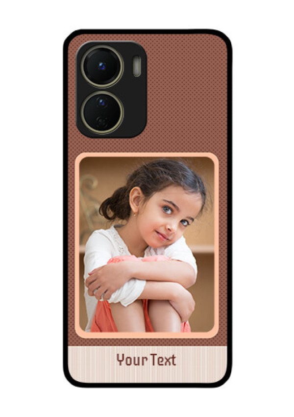 Vivo Y16 Custom Glass Phone Case - Simple Pic Upload Design