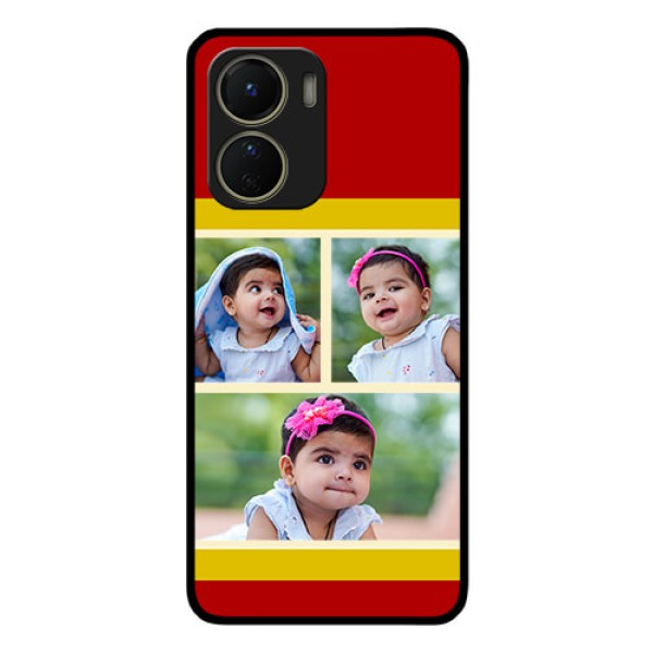 Vivo Y16 Custom Glass Mobile Case - Multiple Pic Upload Design Vivo Y16 Custom Glass Mobile Case - Multiple Pic Upload Design