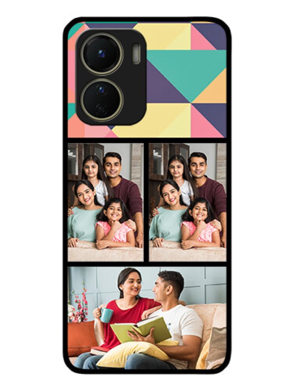 Custom Vivo Y16 Custom Glass Phone Case - Bulk Pic Upload Design