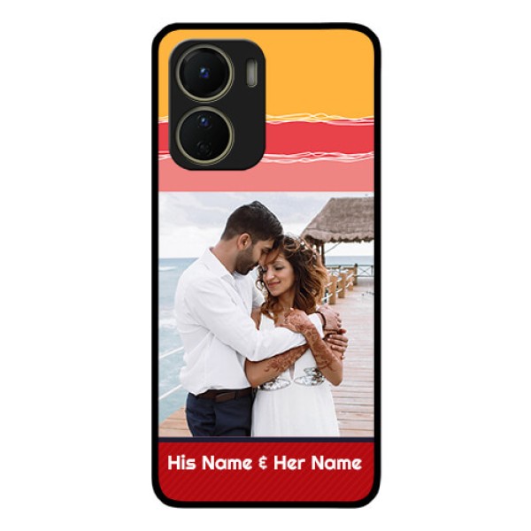 Vivo Y16 Custom Glass Mobile Case - Colorful Case Design