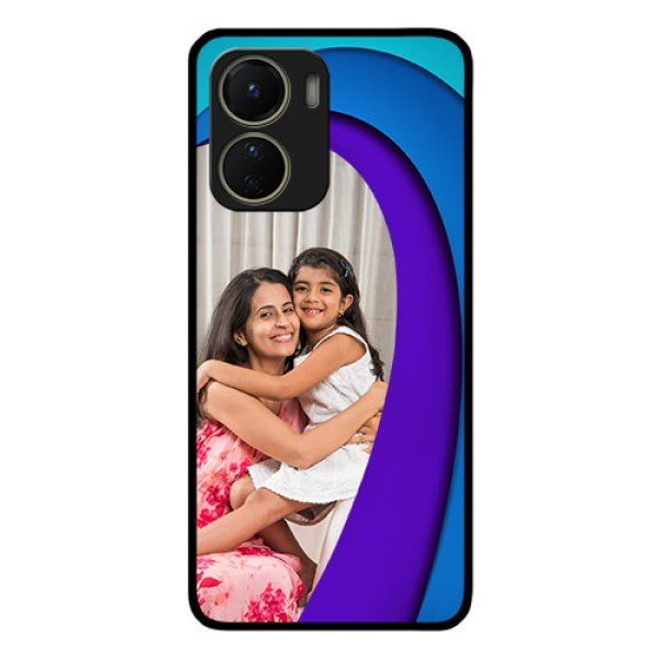 Vivo Y16 Photo Printing on Glass Case - Simple Pattern Design