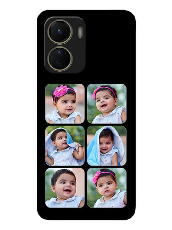 Custom Vivo Y16 Photo Printing on Glass Case - Multiple Pictures Design