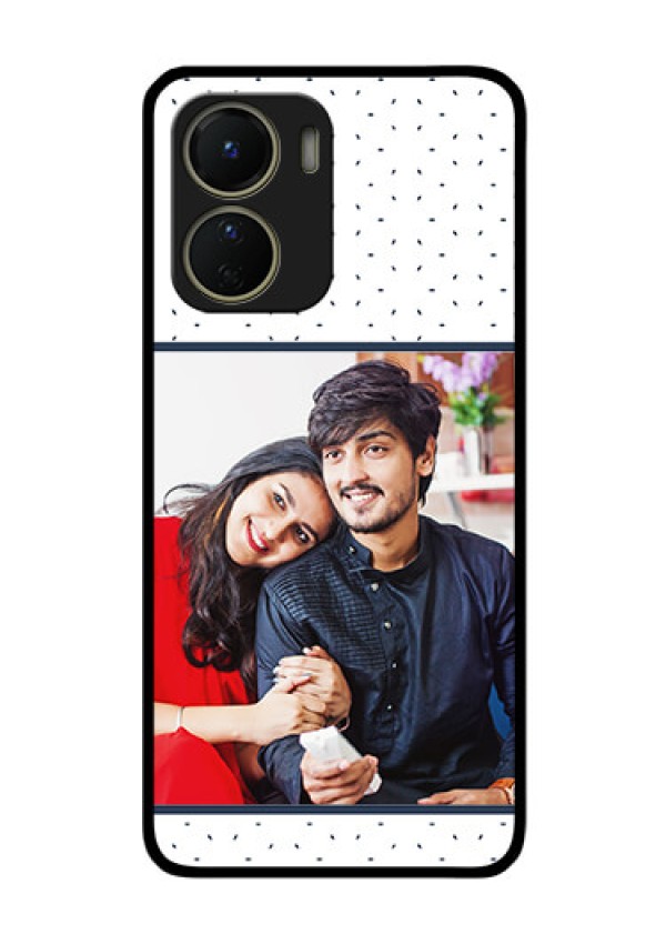 Vivo Y16 Personalized Glass Phone Case - Premium Dot Design