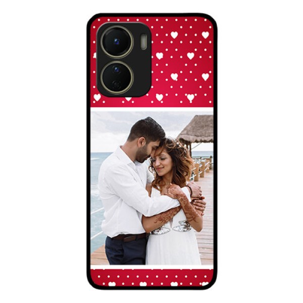 Vivo Y16 Photo Printing on Glass Case - Hearts Mobile Case Design Vivo Y16 Photo Printing on Glass Case - Hearts Mobile Case Design