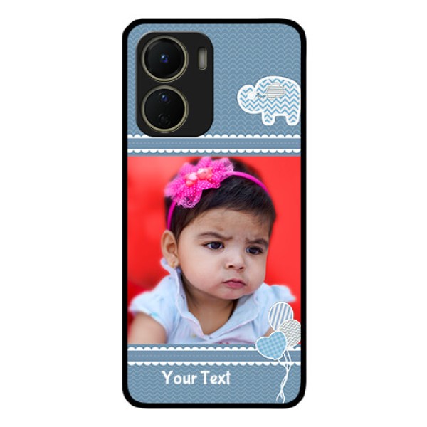Vivo Y16 Photo Printing on Glass Case - with Kids Pattern Design
