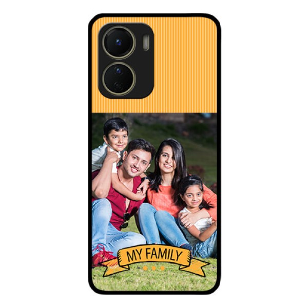 Vivo Y16 Custom Glass Phone Case - My Family Design