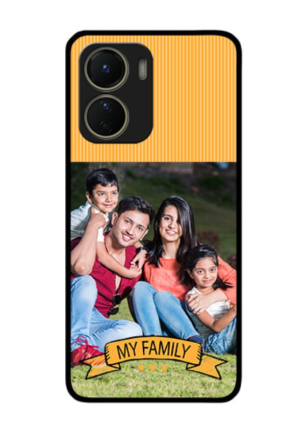 Vivo Y16 Custom Glass Phone Case - My Family Design