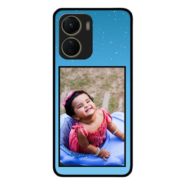 Vivo Y16 Custom Glass Mobile Case - Wave Pattern Colorful Design
