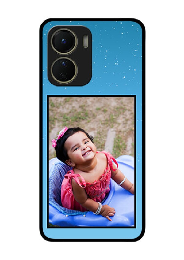 Vivo Y16 Custom Glass Mobile Case - Wave Pattern Colorful Design