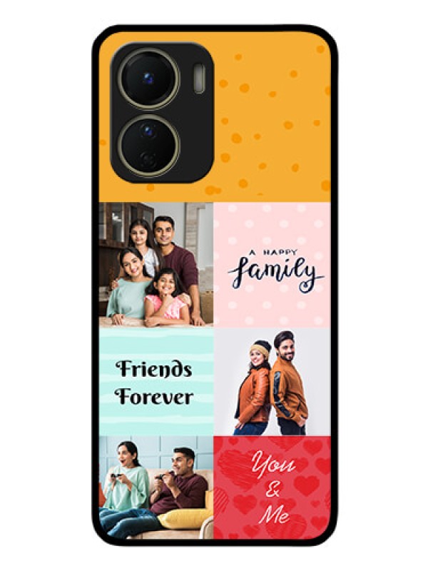 Custom Vivo Y16 Personalized Glass Phone Case - Images with Quotes Design