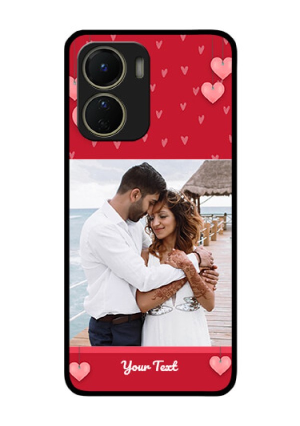 Vivo Y16 Custom Glass Phone Case - Valentines Day Design