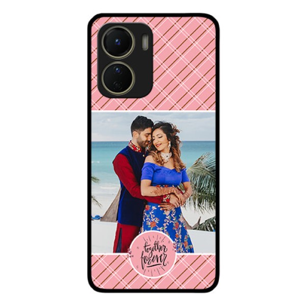 Vivo Y16 Personalized Glass Phone Case - Together Forever Design