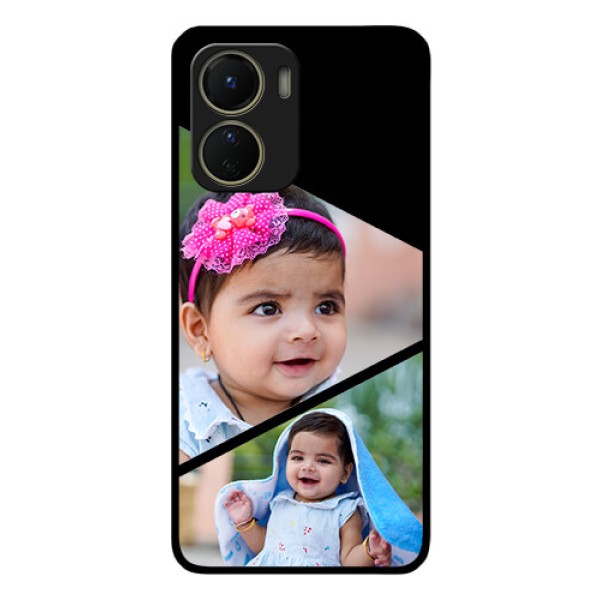 Vivo Y16 Custom Glass Phone Case - Semi Cut Design