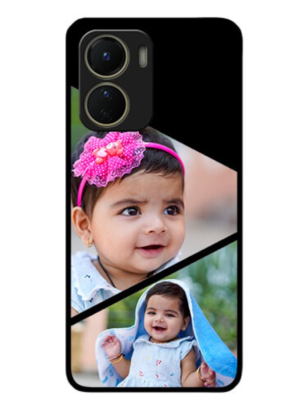 Custom Vivo Y16 Custom Glass Phone Case - Semi Cut Design