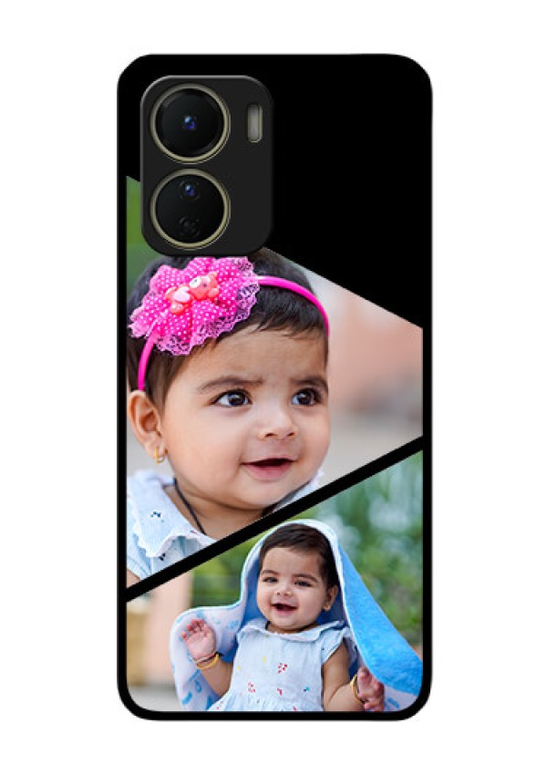 Vivo Y16 Custom Glass Phone Case - Semi Cut Design