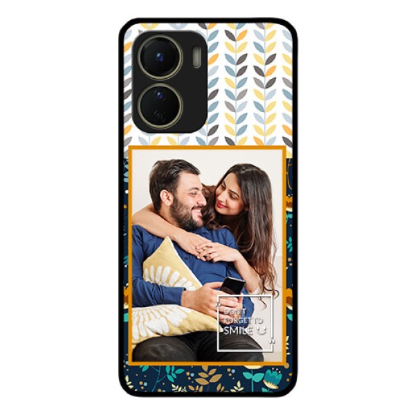 Vivo Y16 Custom Glass Mobile Case - Pattern Design
