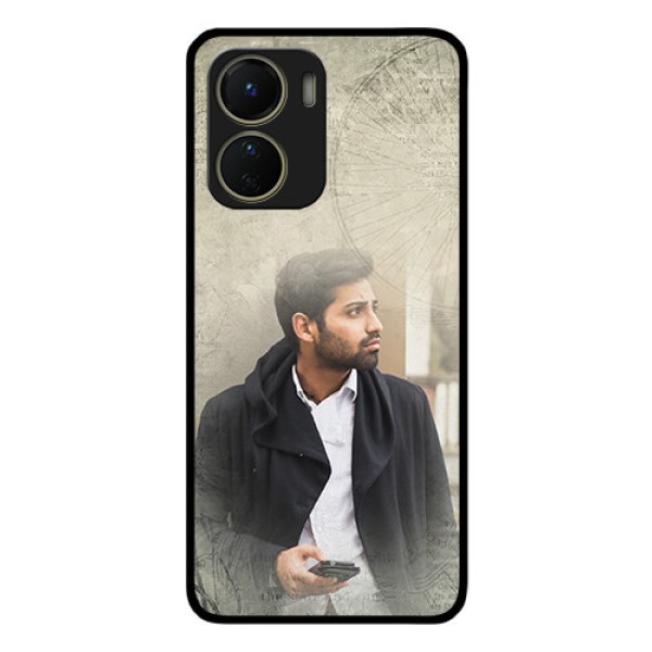 Vivo Y16 Custom Glass Phone Case - with vintage design