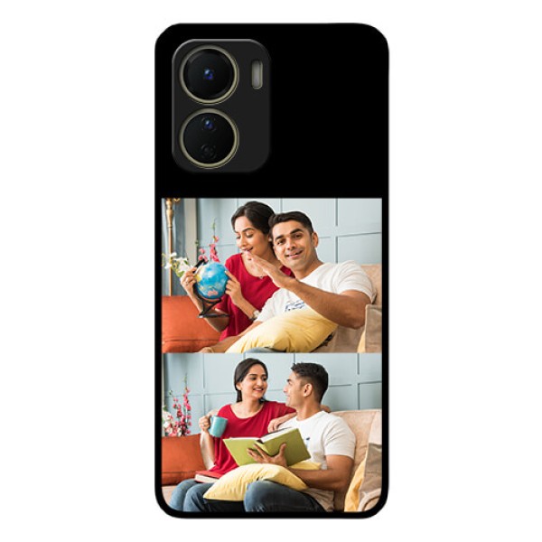Vivo Y16 2 Images on Glass Phone Cover
