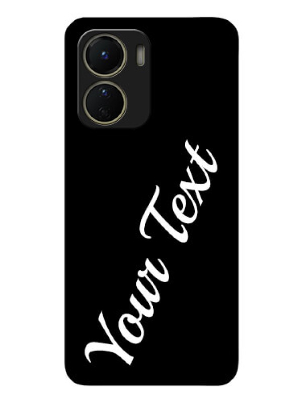 Custom Vivo Y16 Custom Glass Mobile Cover with Your Name
