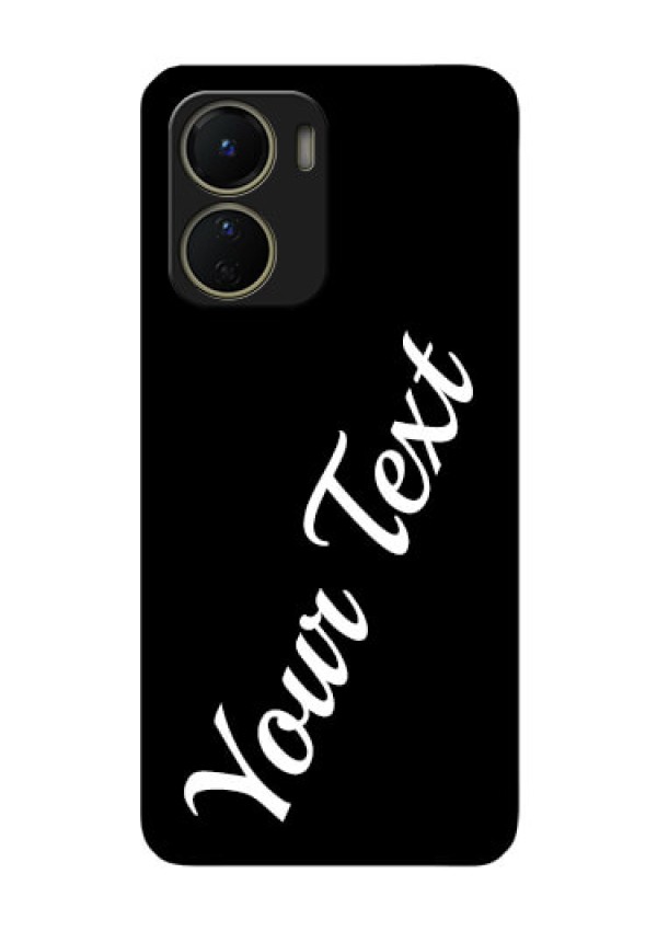 Vivo Y16 Custom Glass Mobile Cover with Your Name