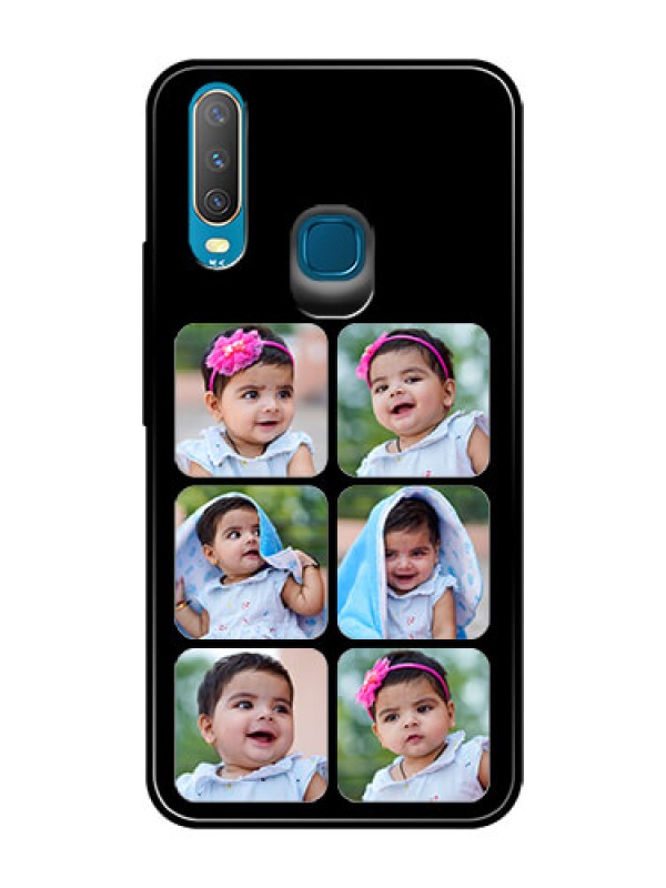Custom Vivo Y17 Photo Printing on Glass Case  - Multiple Pictures Design