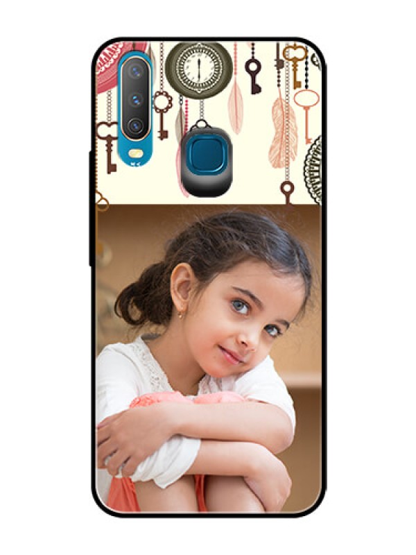 Custom Vivo Y17 Custom Glass Mobile Case  - Boho Style Design