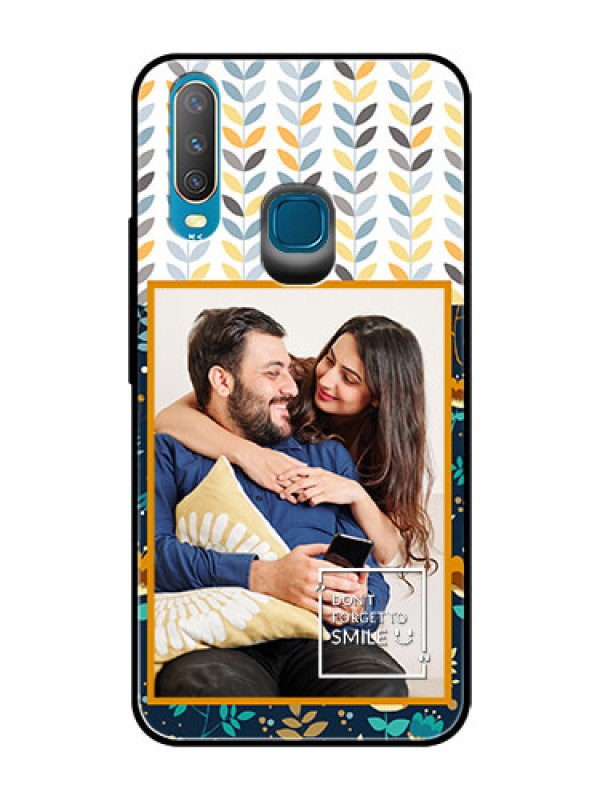 Custom Vivo Y17 Custom Glass Mobile Case  - Pattern Design