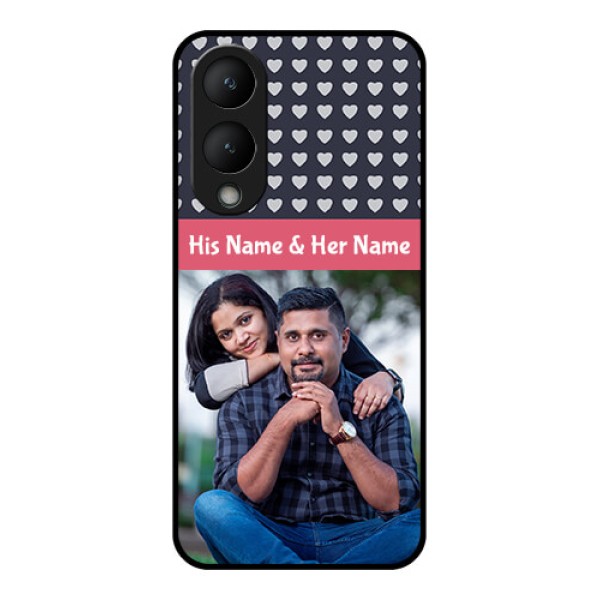 Vivo Y17s Custom Glass Phone Case - Love Symbols Design
