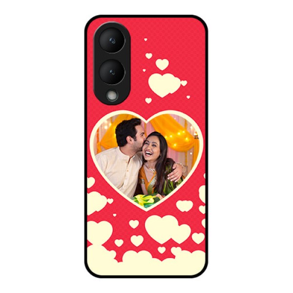 Vivo Y17s Custom Glass Phone Case - Love Symbols Phone Cover Design Vivo Y17s Custom Glass Phone Case - Love Symbols Phone Cover Design