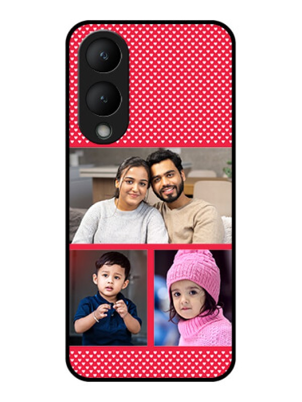 Custom Vivo Y17s Custom Glass Phone Case - Bulk Photo Upload Design
