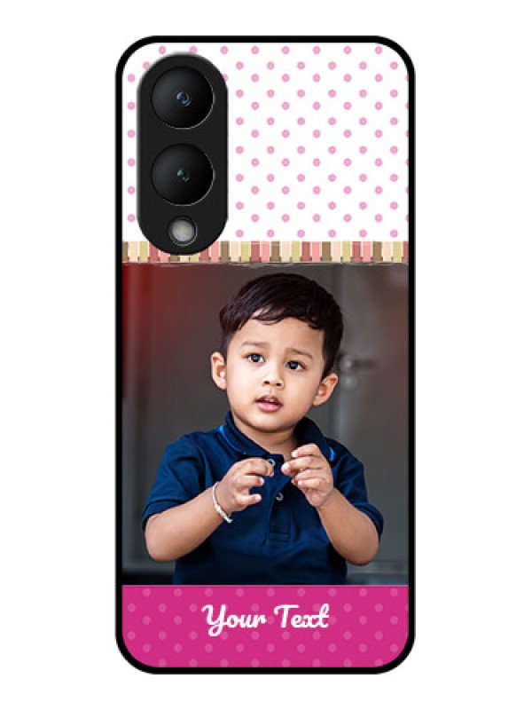 Custom Vivo Y17s Custom Glass Phone Case - Cute Girls Cover Design