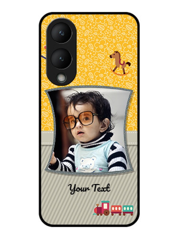 Custom Vivo Y17s Custom Glass Phone Case - Baby Picture Upload Design