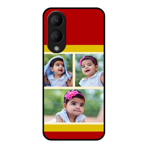 Vivo Y17s Custom Glass Phone Case - Multiple Pic Upload Design Vivo Y17s Custom Glass Phone Case - Multiple Pic Upload Design