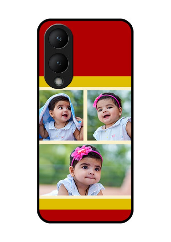 Vivo Y17s Custom Glass Phone Case - Multiple Pic Upload Design