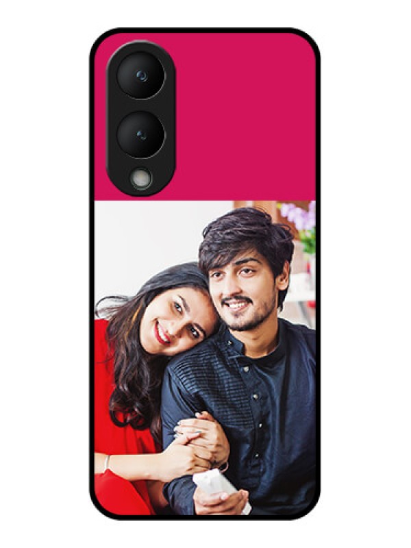 Custom Vivo Y17s Custom Glass Phone Case - Anniversary Cover Design