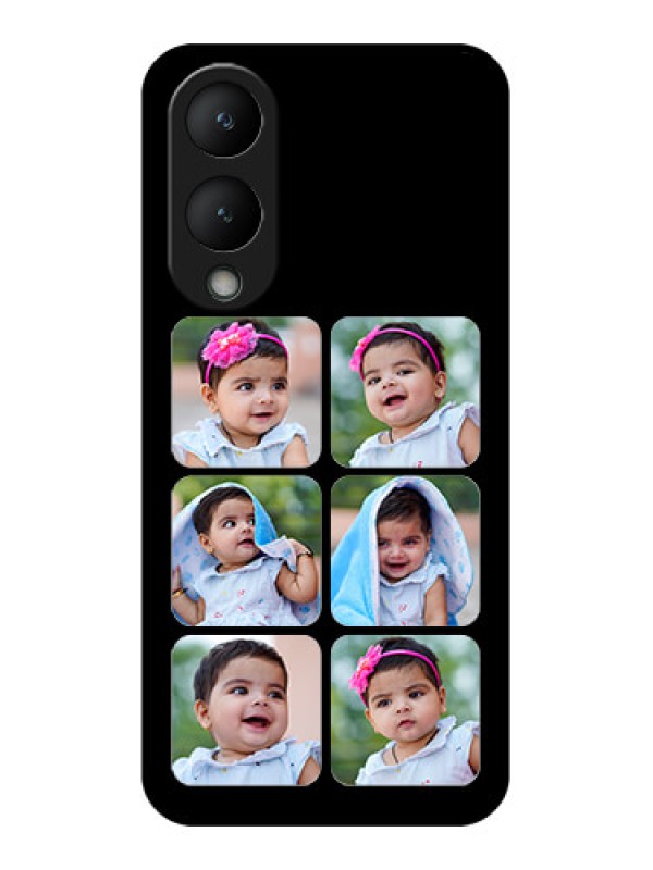 Custom Vivo Y17s Custom Glass Phone Case - Multiple Pictures Design