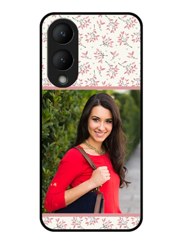 Custom Vivo Y17s Custom Glass Phone Case - Stunning Floral Design