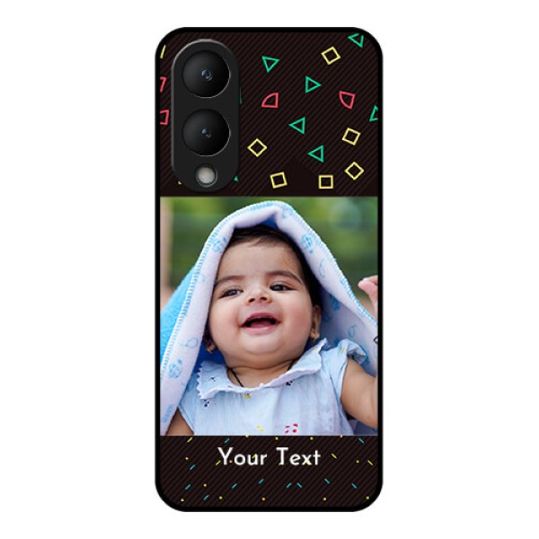 Vivo Y17s Custom Glass Phone Case - With Confetti Birthday Design Vivo Y17s Custom Glass Phone Case - With Confetti Birthday Design