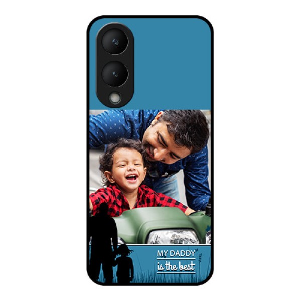 Vivo Y17s Custom Glass Phone Case - Best Dad Design