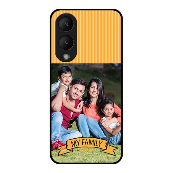Vivo Y17s Custom Glass Phone Case - My Family Design