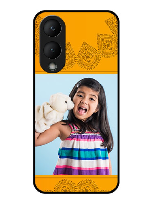 Custom Vivo Y17s Custom Glass Phone Case - Photo Wedding Design