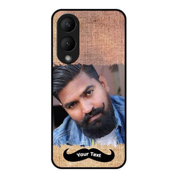 Vivo Y17s Custom Glass Phone Case - With Texture Design