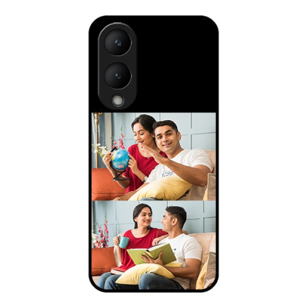 Vivo Y17s Custom Glass Phone Case - 2 Images Design